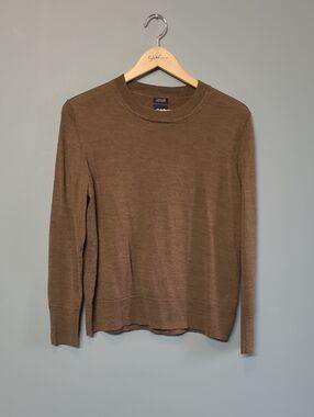 GAP Merino Wool Crewneck Sweater - Brown